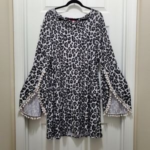 Simply Southern Animal Print Dress Sz XXL